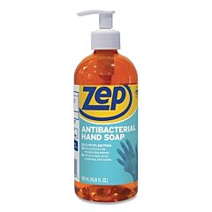 Zep Professional® R46101 Antibacterial Hand Soap, 16.9 Fl Oz, Pump Bottle, Fresh Clean Fragrance