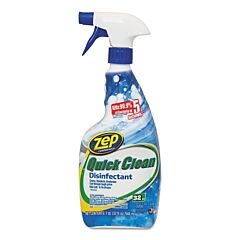 Zep Professional® Zuqcd32 Quick Clean Disinfectants, 12 Oz Bottle, Characteristic Scent