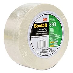 3M 021200-39846 Scotch Industrial Grade Filament Tape 893, 1.89 In X 60 Yd, 300 Lb/In Strength