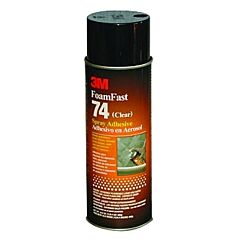 3M 021200-50045 Foamfast 74 Spray Adhesive, 16.9 Oz, Aerosol Can, Clear