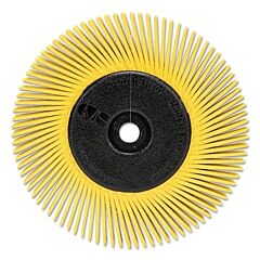 3M 048011-27606 Scotch-Brite™ Radial Bristle Brush, 6 In D X 1/2 In W, Grit P80, Ceramic, 6000 Rpm