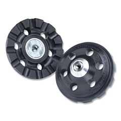 3M 051111-56479 Roloc D/F Cool Running Disc Pads, 4 In Dia, 3/8 In-24 Thread Size