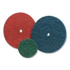 Standard Abrasives 051115-32519 Buff And Blend Hs Disc, 6 In Dia X 1/2 In Arbor, Aluminum Oxide, Very Fine