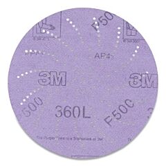 3M 051131-01706 Hookit™ Clean Sanding Disc 360L, Aluminum Oxide, 5 In Dia, P280