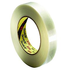 3M 051131-06896 Scotch Filament Tapes 898, 0.47 In X 60 Yd, 380 Lb/In Strength, Clear