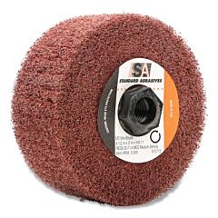 Standard Abrasives 051141-53879 Md Mini-Brush, 4-1/2 In Dia, Extra Coarse, 3500 Rpm