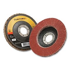 3M 076308-64374 Cubitron™ Ii 969F Flap Disc, Ceramic Grain, 4-1/2 In Dia, 5/8 In-11 , 60+ Grit, 13300 Rpm