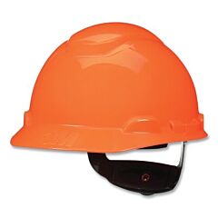 3M H-707Sfr-Uv Securefit™ Hard Hat, Ratchet Suspension W/Uvicator, Cap, Hi-Vis Orange
