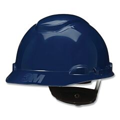 3M H-710Sfr-Uv Securefit™ Hard Hat, Ratchet Suspension W/Uvicator, Cap, Navy Blue