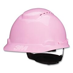 3M H-713Sfv-Uv Securefit™ Hard Hat, Ratchet Suspension W/Uvicator, Cap, Vented, Pink