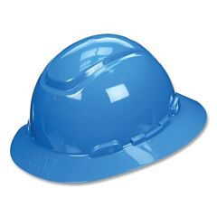 3M H-803Sfr-Uv Securefit™ Hard Hat, Ratchet Suspension W/Uvicator, Full Brim, Blue