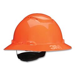 3M H-806Sfv-Uv Securefit™ Hard Hat, Ratchet Suspension W/Uvicator, Full Brim, Vented, Orange