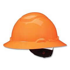 3M H-807Sfr-Uv Securefit™ Hard Hat, Ratchet Suspension W/Uvicator, Full Brim, Hi-Vis Orange