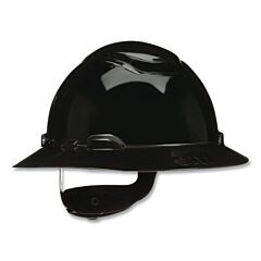 3M H-812Sfv-Uv Securefit™ Hard Hat, Ratchet Suspension W/Uvicator, Full Brim, Vented, Black