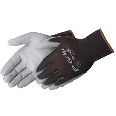 Liberty Safety 4638 13 Gauge, 100% Black Nylon Shell Gloves, Pu Palm, Vend Packed, Size Medium