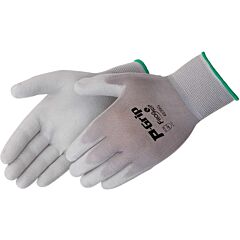 Liberty Safety 4639G 13 Gauge, 100% Gray Nylon Shell Gloves, Pu Palm, Vend Packed, Size Small