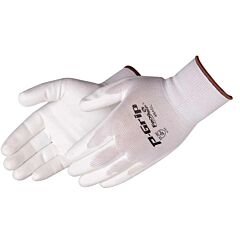 Liberty Safety 4640 13 Gauge, 100% White Nylon Shell Gloves, White Pu Palm, Vend Packed, Size X-Large