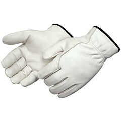 Liberty Safety 6002 Superior Grain Cowhide Leather Drivers Gloves, Wing Thumb, Unlined, Shirred Elastic Back, Size X-Large