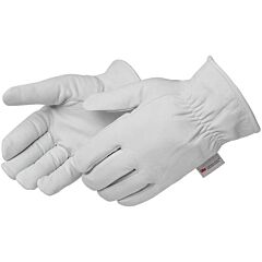 Liberty Safety 6857 Quality Grain Goatskin Drivers Gloves, Black 3M Thinsulate Lined, Keystone Thumb, Shirred Elastic Back, Size X-Large
