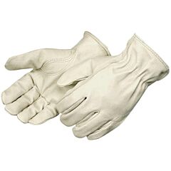 Liberty Safety 7007 Quality Grain Pigskin Drivers Gloves, Keystone Thumb, Unlined, Shirred Elastic Back, Rolled Cuff, Size X-Large