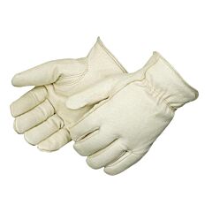 Liberty Safety 7507 Premium Grain Pigskin Drivers Gloves, 3M Thinsulate Lined, Keystone Thumb, Shirred Elastic Back, Rolled Cuff, Size Large