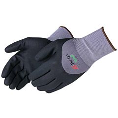 Liberty Safety F4601 G-Grip, 15 Gauge, 100% Gray Nylon Shell Gloves, 3/4 Black Micro-Foam Nitrile Coated, Vend Packed, Size 2X-Large
