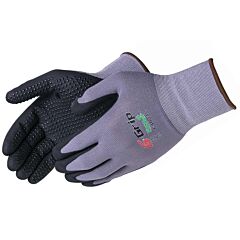 Liberty Safety F4603 G-Grip, 15 Gauge, 100% Gray Nylon Shell Gloves, Black Micro-Foam Nitrile Palm With Dots, Vend Packed, Size X-Small