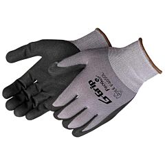Liberty Safety F4650 G-Grip, 15 Gauge, 100% Gray Nylon Shell Gloves, Black Micro-Foam Nitrile Palm, Size Small