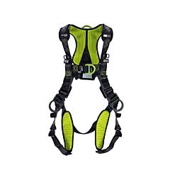 Honeywell H7Ic3A2 H700 Full Body Harness, Back/Front/Side D-Rings, Qc Chest/Leg Buckles, Industry Comfort (Ic), Size Universal