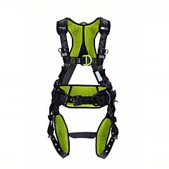 Honeywell H7Cc1A0 H700 Full Body Harness, Back/Front/Side D-Rings, Qc Chest Buckle/Tongue Leg Buckles, Construction Comfort (Cc), Size X-Small