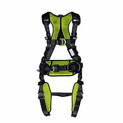 Honeywell H7Cc3A2 H700 Full Body Harness, Back/Side D-Rings, Qc Chest Buckle/Tongue Leg Buckles, Construction Comfort (Cc), Size Universal