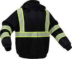 Gss Safety 7513 Onyx Non-Ansi Sweatshirt With Tefflon Coating, Black, Size Large
