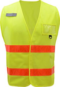 Gss Safety 3111 Multi Color Incident Utility Vest, Lime, One-Size