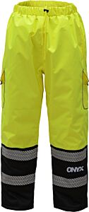 Gss Safety 8711 Onyx Class E Winter Quilted Pants With 2 Cargo Pockets, Lime, Size 2X/3X-Large