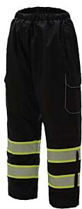 Gss Safety 6713 Onyx Non-Ansi Ripstop Rain Pant With Tefflon Coating, Black, Size 2X/3X-Large