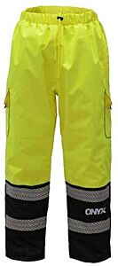 Gss Safety 6711 Onyx Class E Ripstop Rain Pant With Tefflon Coating, Lime, Size 4X/5X-Large