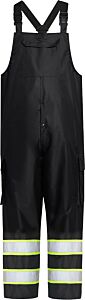 Gss Safety 6809 Non-Ansi Premium Rain Bibs With Cargo Pockets, Black, Size 2X/3X-Large