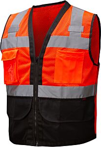 Gss Safety 1202 Surveyor Multi-Colored Safety Vest, Orange, Size 2X/3X-Large