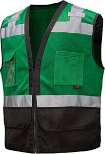 Gss Safety 1208 Surveyor Multi-Colored Safety Vest, Green, Size 2X/3X-Large