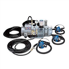 Allegro 9205-03 Three-Worker Half Mask System, 50' Hose