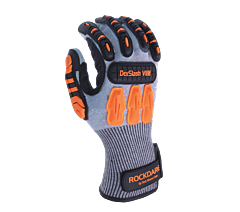 Task Gloves Bt2014Put-L 13G Hdpe A4, Wire-Core Steel, Polyurethane Palm And Fingers Coated Gloves With Tpr Back Hand, Size Large