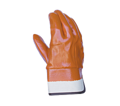 Task Gloves Ch1501 Tan, Smooth Finish Pvc Fully Coated, Foam Insulated Gloves With 2.5" Rubberized Cuff (Mens)