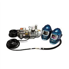 Allegro 9248-02 Two-Worker Deluxe Shield & Welding Helmet System, 50' Hose & Adf