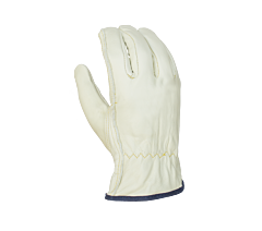 Task Gloves Ib1220-S Quality Grain Cowhide Leather Driver Gloves, Keystone Thumb, Size Small