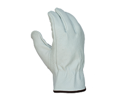 Task Gloves Ib1420P-2Xl Quality Grain Goatskin Leather Driver Gloves-Keystone Thumb, Size 2X-Large
