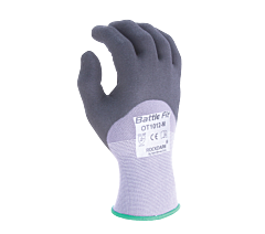 Task Gloves Ot1012-L Micro-Foam Nitrile Knuckle Coated, 15G Nylon Shell, Size Large