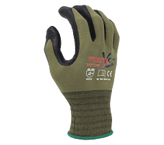 Task Gloves Vs7260-S 15G Nylon + Spandex Liner, Soft-Foam Nitrile Palm Coated Gloves (Three Finger Touch Screen), Size Small