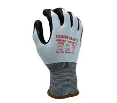 Task Gloves Vsp22170-Xl 18G Blue Turnbull Shell, Ansi Cut A2, Black Micro-Foam Nitrile Palm Coated Gloves, Size X-Large