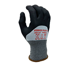 Task Gloves Vsp22171-Xl 18G Blue Turnbull Shell, Ansi Cut A2, Black Micro-Foam Nitrile 3/4 Coated Gloves, Size X-Large