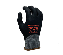 Task Gloves Vsp22172-2Xl 18G Blue Turnbull Shell, Ansi Cut A2, Black Micro-Foam Nitrile Fully Coated Gloves, Size 2X-Large